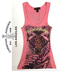 Christian Audigier Graphic Tank